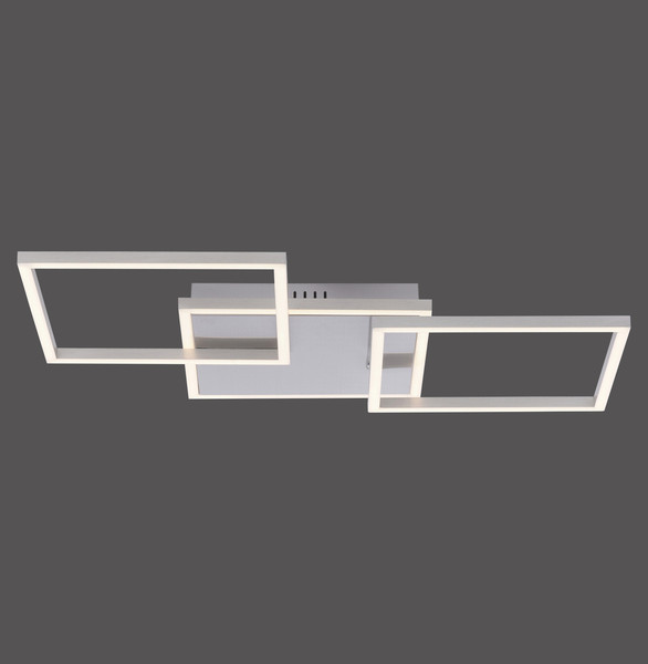 JUST LIGHT IVEN LED Deckenleuchte Warmweiss 21W 3-fach stahl 14003-55