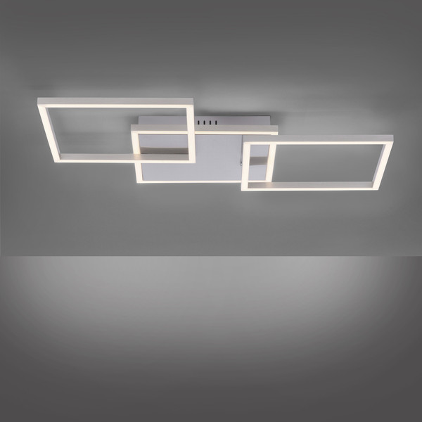 JUST LIGHT IVEN LED Deckenleuchte Warmweiss 21W 3-fach stahl 14003-55