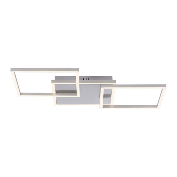 JUST LIGHT IVEN LED Deckenleuchte Warmweiss 21W 3-fach stahl 14003-55