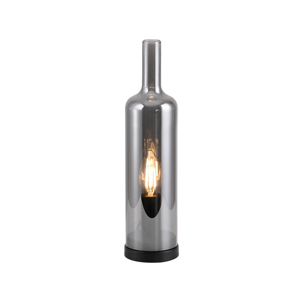 JUST LIGHT BOTTLE Tischleuchte E14 max. 25W rauchfarben 14006-25