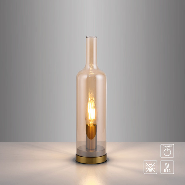 JUST LIGHT BOTTLE Tischleuchte E14 max. 25W amber 14006-27
