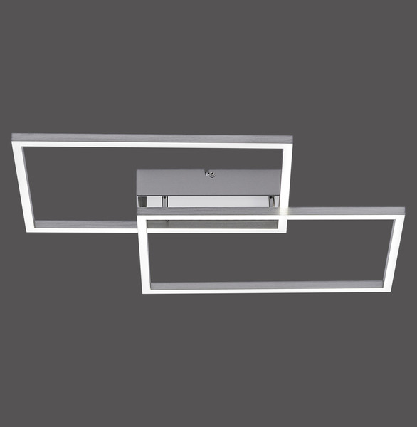 JUST LIGHT IVEN LED Deckenleuchte CCT Dimmbar 30W 2-fach stahl 14018-55