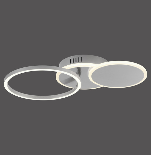 JUST LIGHT SEVENT LED Deckenleuchte Warmweiss 25,5W stahl 14116-55
