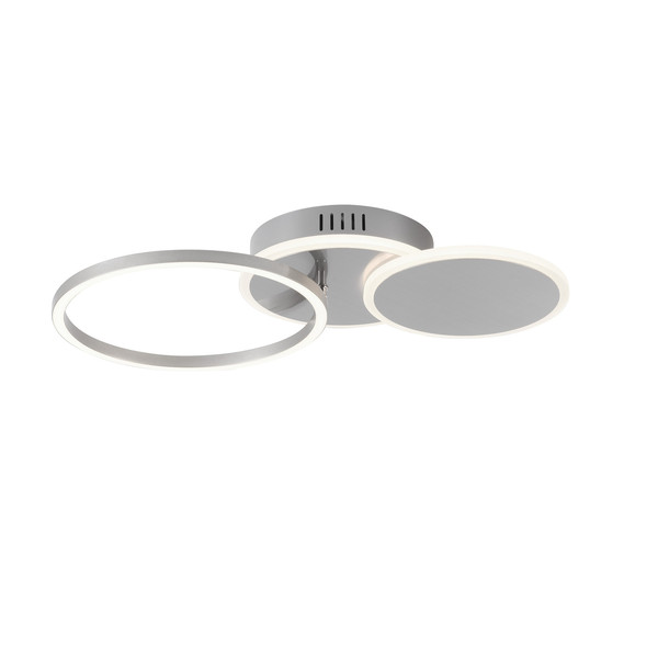 JUST LIGHT SEVENT LED Deckenleuchte Warmweiss 25,5W stahl 14116-55