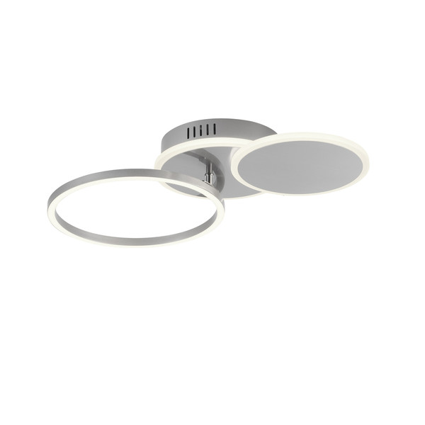JUST LIGHT SEVENT LED Deckenleuchte Warmweiss 25,5W stahl 14116-55
