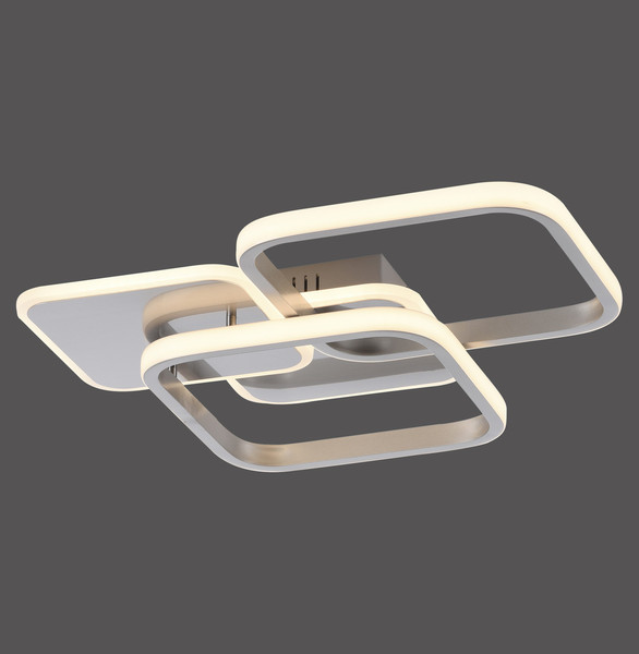 JUST LIGHT SEVENT LED Deckenleuchte Warmweiss 36W stahl 14117-55
