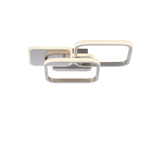 JUST LIGHT SEVENT LED Deckenleuchte Warmweiss 36W stahl 14117-55
