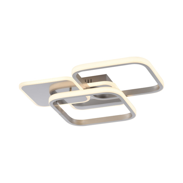 JUST LIGHT SEVENT LED Deckenleuchte Warmweiss 36W stahl 14117-55