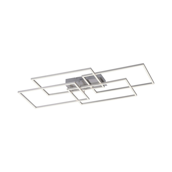 JUST LIGHT IVEN LED Deckenleuchte Steuerbare Lichtfarbe 12W 4-fach Silber/Weiß 14151-55