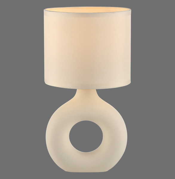 JUST LIGHT CARARA Tischleuchte E27 max. 25W sand 14193-39