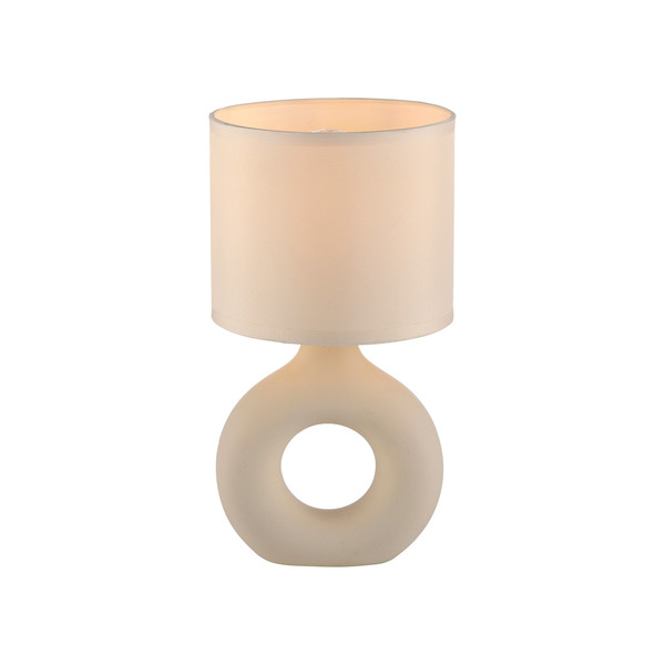 JUST LIGHT CARARA Tischleuchte E27 max. 25W sand 14193-39