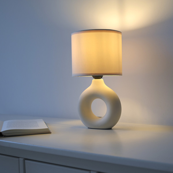 JUST LIGHT CARARA Tischleuchte E27 max. 25W sand 14193-39