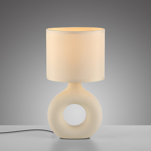 JUST LIGHT CARARA Tischleuchte E27 max. 25W sand 14193-39