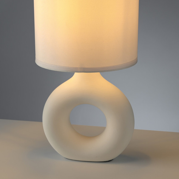 JUST LIGHT CARARA Tischleuchte E27 max. 25W sand 14193-39