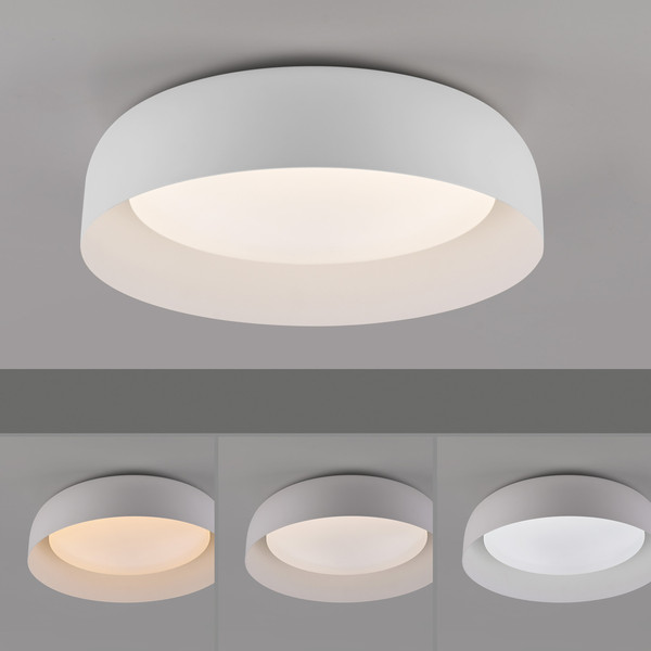 JUST LIGHT OSKO LED Deckenleuchte CCT Dimmbar 27,5W weiss 14215-16