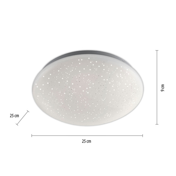 JUST LIGHT SKYLER LED Deckenleuchte CCT Dimmbar 6,2W weiss 14241-16