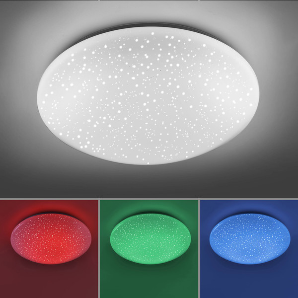 JUST LIGHT SKYLER LED Deckenleuchte CCT Dimmbar 18W weiss 14242-16