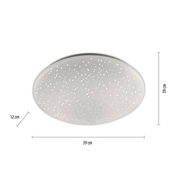 JUST LIGHT SKYLER LED Deckenleuchte CCT Dimmbar 18W weiss 14242-16