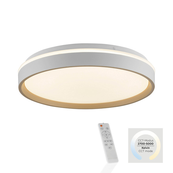 JUST LIGHT MIO LED Deckenleuchte CCT Dimmbar 20W sand 14277-39