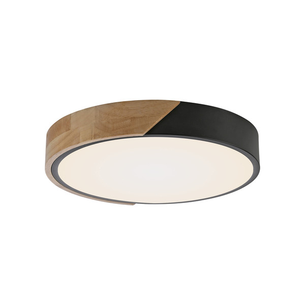 JUST LIGHT BILA LED Deckenleuchte Warmweiss 24W schwarz 14288-18