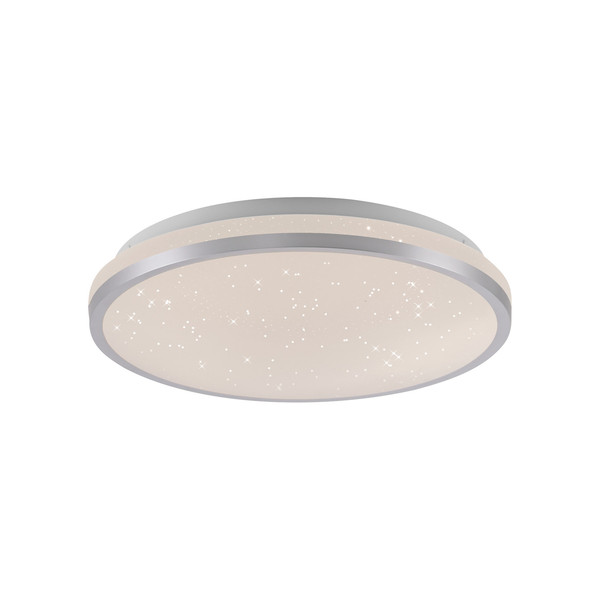 JUST LIGHT KYLE LED Deckenleuchte Warmweiss Dimmbar 10W silber 14293-21