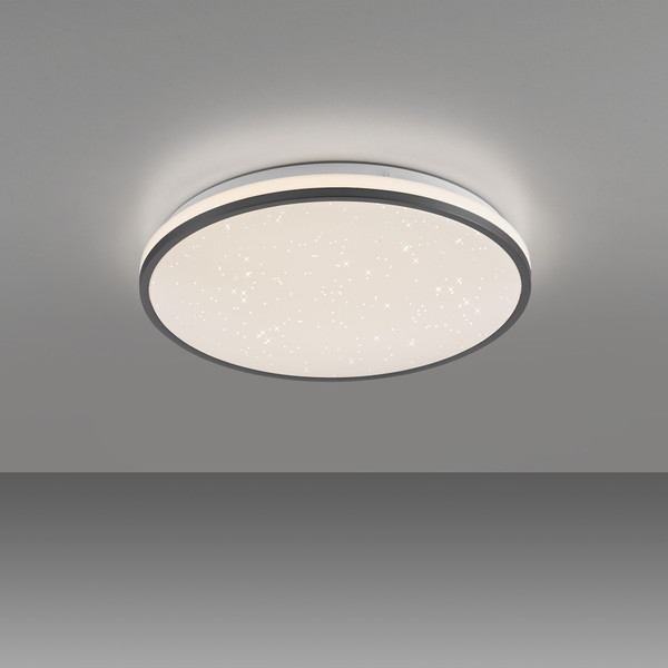 JUST LIGHT KYLE LED Deckenleuchte Warmweiss Dimmbar 19,5W schwarz 14294-18