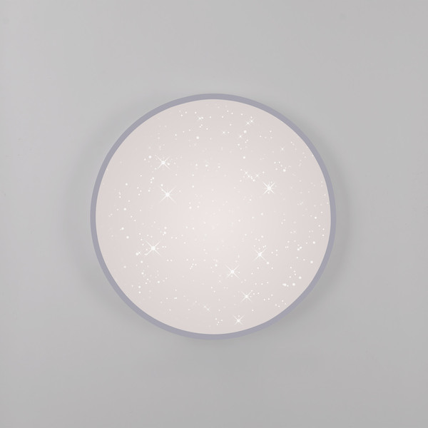 JUST LIGHT KYLE LED Deckenleuchte Warmweiss Dimmbar 19,5W silber 14294-21