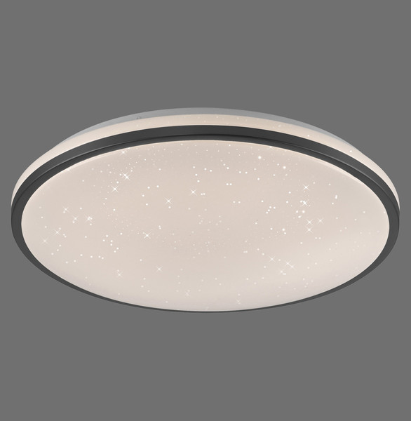 JUST LIGHT KYLE LED Deckenleuchte Warmweiss Dimmbar 34W schwarz 14295-18