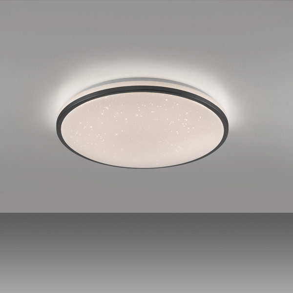 JUST LIGHT KYLE LED Deckenleuchte Warmweiss Dimmbar 34W schwarz 14295-18
