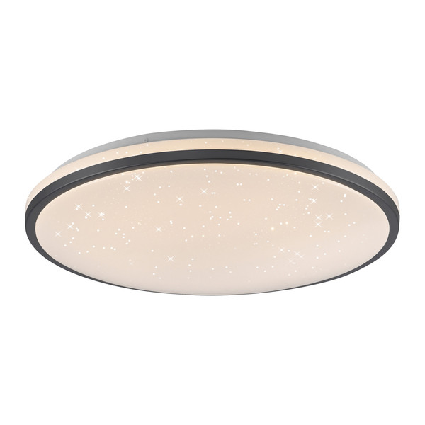 JUST LIGHT KYLE LED Deckenleuchte Warmweiss Dimmbar 34W schwarz 14295-18