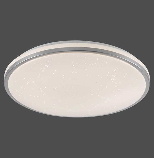JUST LIGHT KYLE LED Deckenleuchte Warmweiss Dimmbar 34W silber 14295-21
