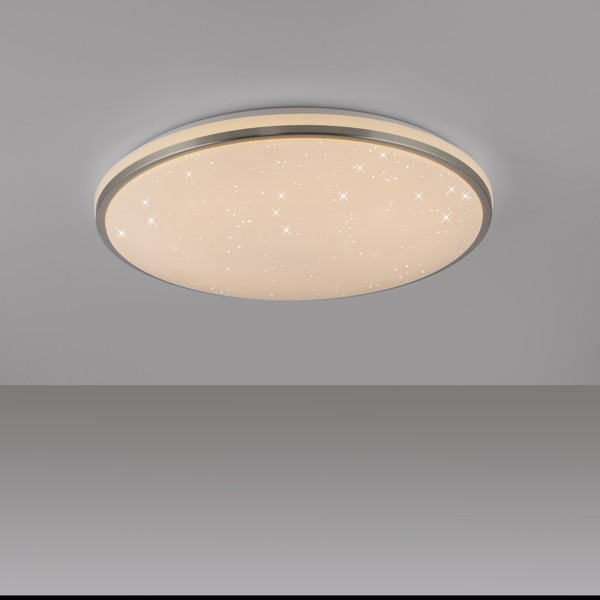 JUST LIGHT KYLE LED Deckenleuchte Warmweiss Dimmbar 34W stahl 14295-55