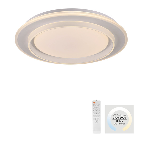 JUST LIGHT LAGO LED Deckenleuchte CCT Dimmbar 20W weiss 14296-16