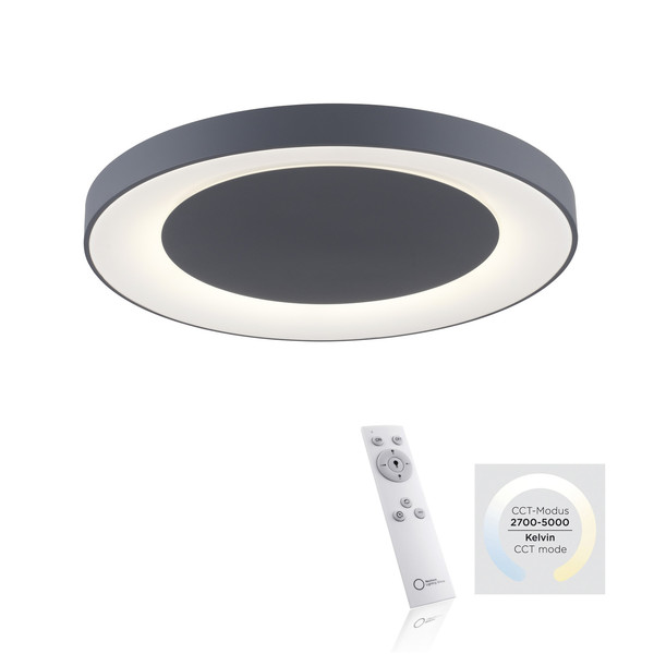 JUST LIGHT ANIKA LED Deckenleuchte CCT Dimmbar 54W grau 14327-18