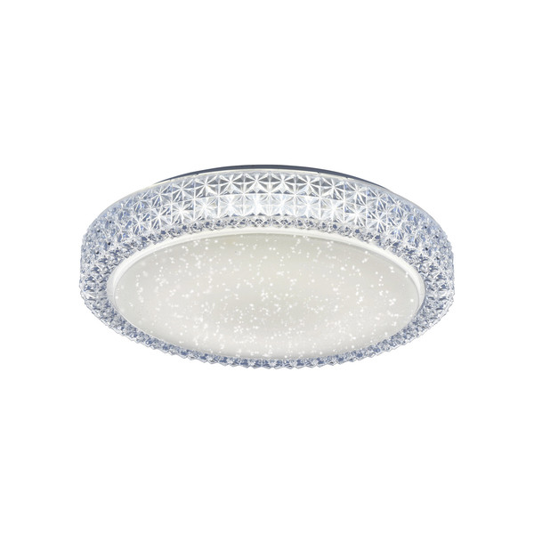 JUST LIGHT FRIDA LED Deckenleuchte Steuerbare Lichtfarbe 19W Transparent/Weiß 14371-00