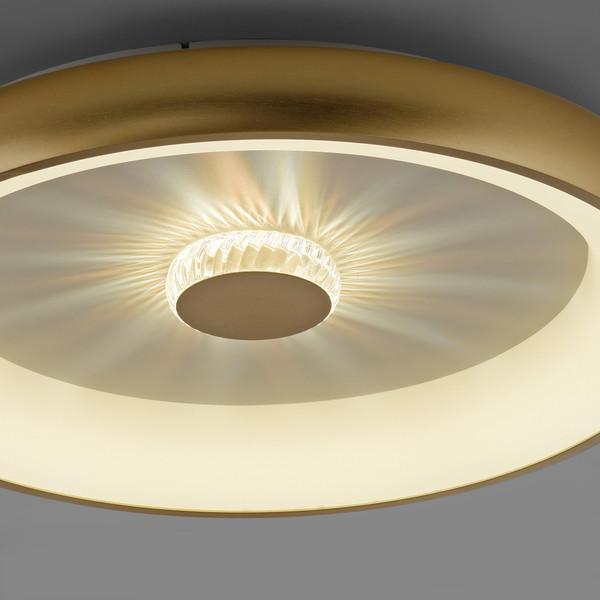 JUST LIGHT VERTIGO LED Deckenleuchte CCT Dimmbar 37W messingmatt 14386-60