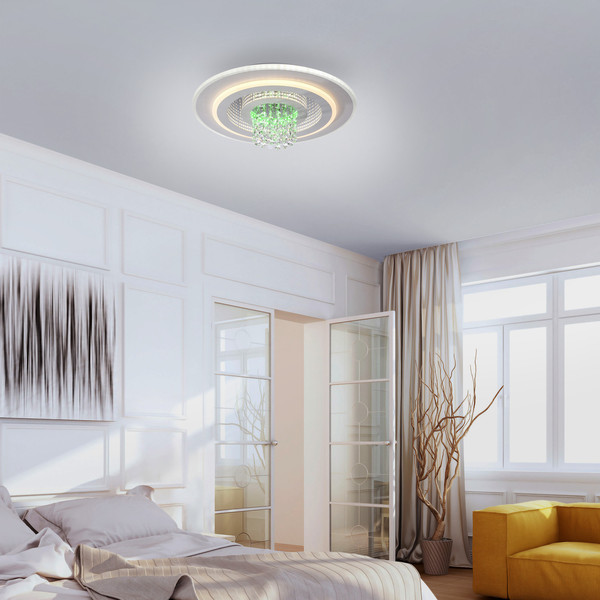 JUST LIGHT TOLAGO LED Deckenleuchte CCT Dimmbar 22W 2-fach weiss 14518-16