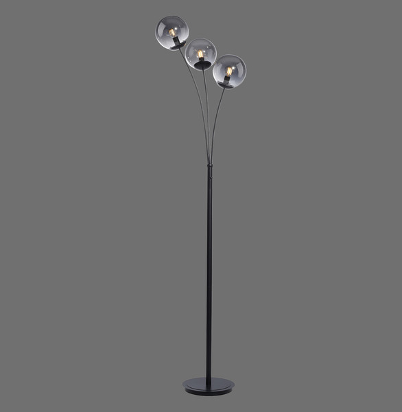 JUST LIGHT BIG WIDOW Stehleuchte E14 max. 25W 3-fach schwarz 14603-18