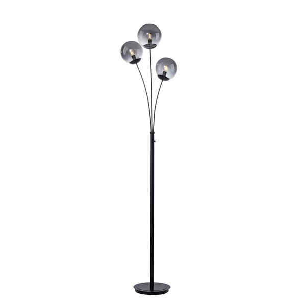 JUST LIGHT BIG WIDOW Stehleuchte E14 max. 25W 3-fach schwarz 14603-18