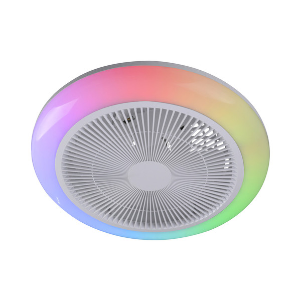 JUST LIGHT BRENDA LED Deckenleuchte mit Ventilator CCT Dimmbar 22W weiss 14623-16