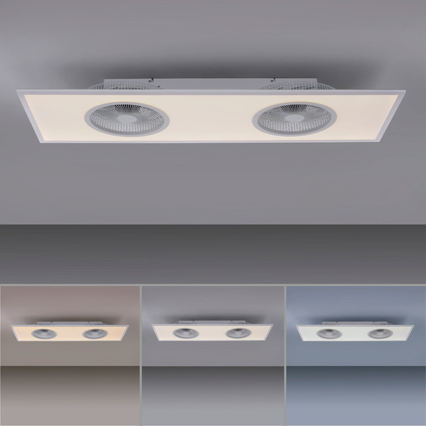 JUST LIGHT FLAT-AIR LED Deckenleuchte CCT Dimmbar 24W weiss 14643-16