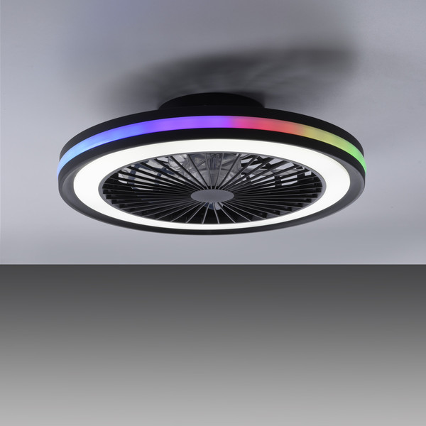 JUST LIGHT BRANDON LED Deckenleuchte CCT Dimmbar 41W 2-fach schwarz 14649-18