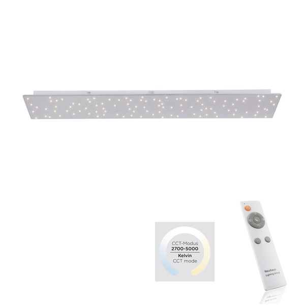 JUST LIGHT SPARKLE LED Deckenleuchte CCT Dimmbar 18W stahl 14672-55