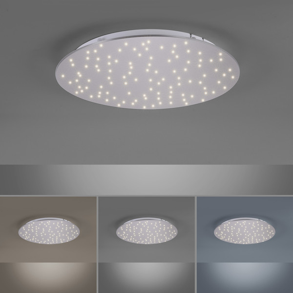 JUST LIGHT SPARKLE LED Deckenleuchte CCT Dimmbar 18W stahl 14673-55