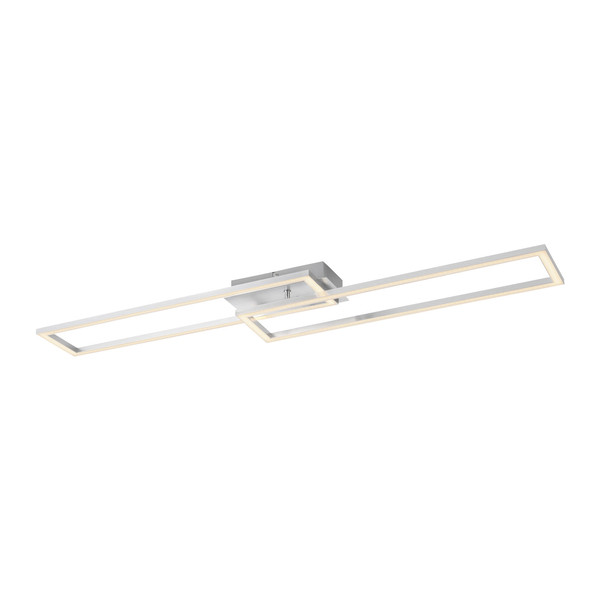 JUST LIGHT IVEN LED Deckenleuchte Warmweiss Dimmbar 36W stahl 14691-55