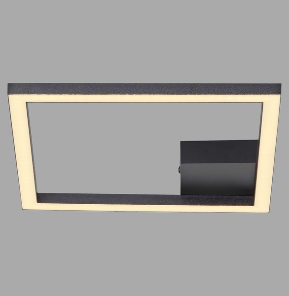 JUST LIGHT IVEN LED Deckenleuchte Warmweiss 10W schwarz 14707-18