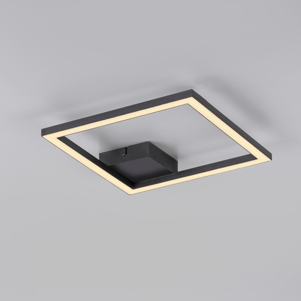 JUST LIGHT IVEN LED Deckenleuchte Warmweiss 10W schwarz 14707-18