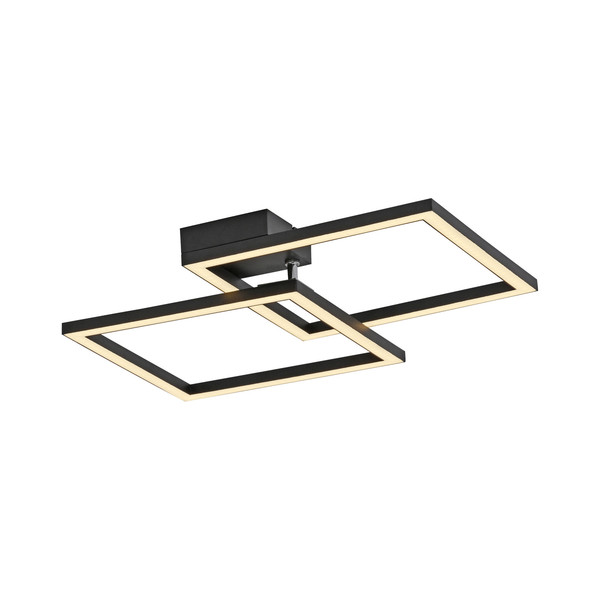 JUST LIGHT IVEN LED Deckenleuchte Warmweiss 20W schwarz 14708-18