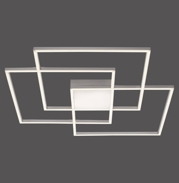JUST LIGHT ASMIN LED Deckenleuchte CCT Dimmbar 21W 4-fach stahl 14713-55