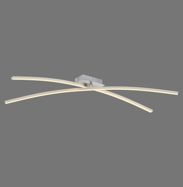 JUST LIGHT SIMON LED Deckenleuchte Warmweiss 12W stahl 14726-55